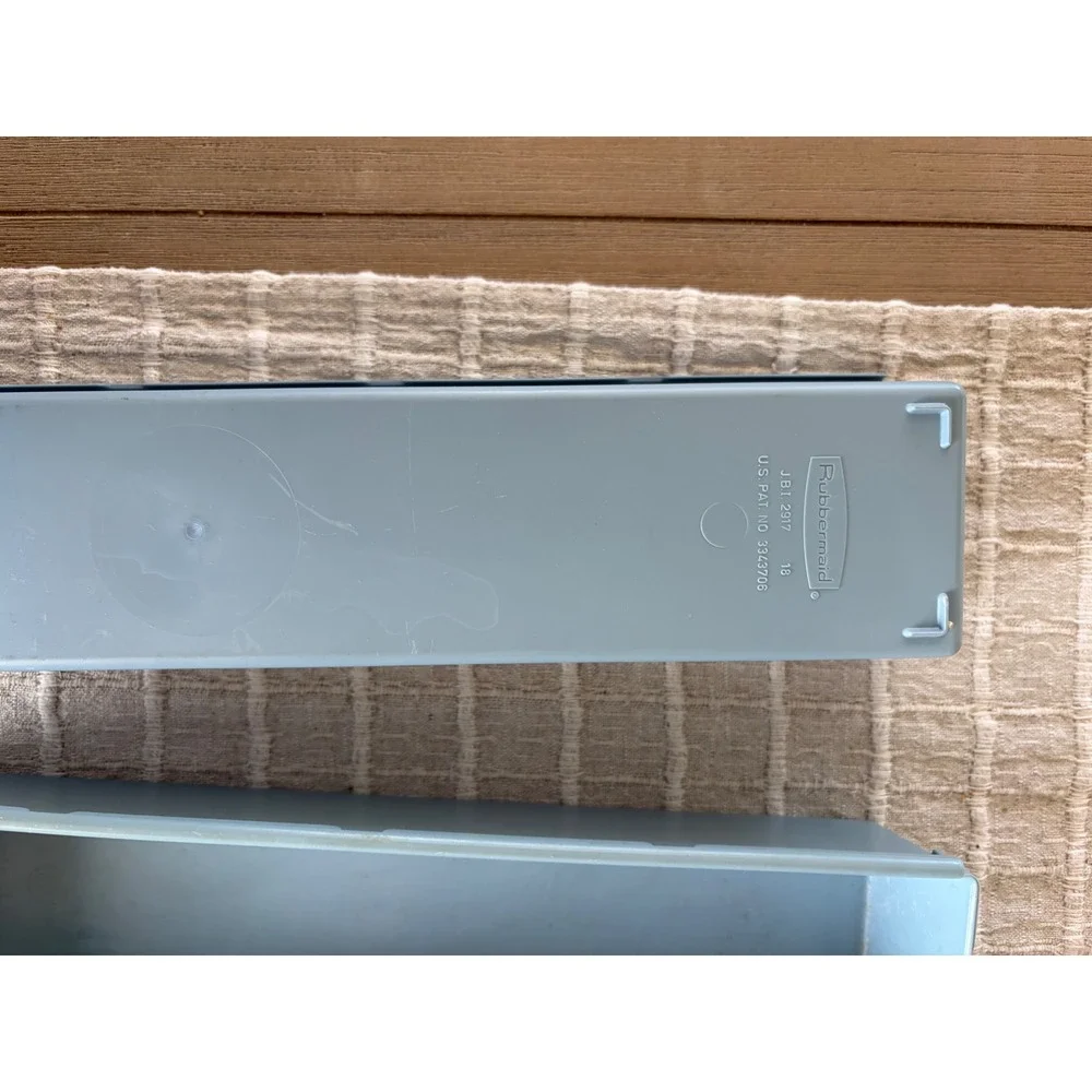 Vintage Rubbermaid Drawer Organizer Set 5pc Slate Blue Plastic 2917 2912 2915